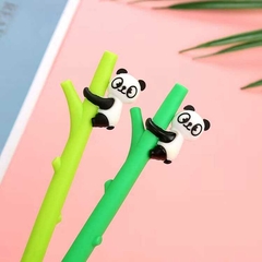 Caneta fofa Panda no bambu - comprar online