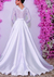 MM 336 Vestido de noiva casamento Cetim Evangélico Branco Manga longa em renda decote V Branco bordado rendado Godê rodado Civil Noivado Cartório na internet