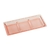 Travessa Petisqueira Cristal c/ 3 Divisões Pearl Rosa 30x13x3cm - Lyor