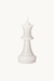 Vela Decorativa Parafina Xadrez Rainha Branco 18cm - Mart