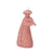 Vela Decorativa Parafina Pavão Rosa 16cm - Mart