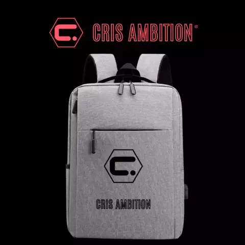Mochila Para Laptop Cris Ambition L-Series color Gris