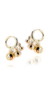 Brinco de argola com pingentes de esferas Luna dourado P - comprar online