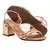 Sandália Salto Alto Quadrado Beira Rio Modern - Mix Ofertas