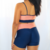 Short Hope Azul Marinho e Rosé Metalizado com empina - comprar online