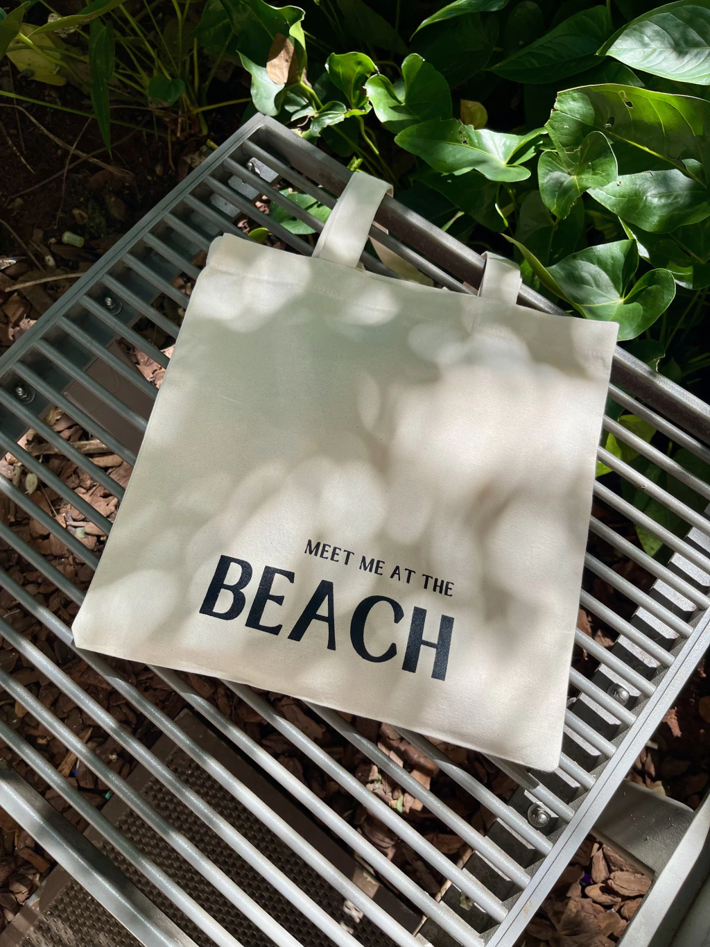 Sacola Ecobag em Lona de Algodão - Meet Me At The Beach