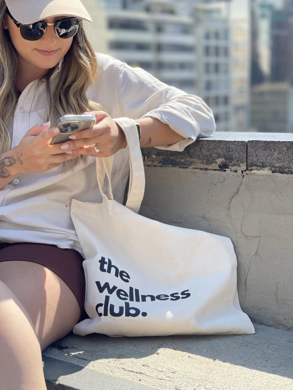 Sacola Ecobag em Lona de Algodão - The Wellness Club