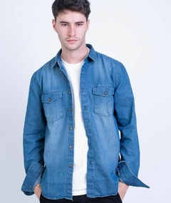 CAMISA DENIM REGULAR 2 BOLSILLOS NEWMAN ( 0745) - comprar online