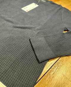 Sweater Punto Cuadrille Negro 0984 en internet