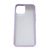 Funda mate transparente lila y azul para iPhone 13 Mini