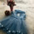 Vestido Estrela De Luz Azul Bebê (código: 00007) - Atelie Nanci Souza