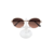 Óculos de Sol Feminino Redondo Metal UV400 Pistache M39 - loja online