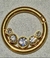 Clicker 5 strass - Taurus Piercings
