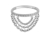 Clicker con strass y 3 cadenas