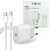 CARREGADOR SMARTHPHONE 1 ENTRADA 20W TIPO C COM CABO USB-C INOVA