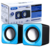 MINI CAIXA DE SOM PARA COMPUTADOR USB P2 KNUP - KP-609