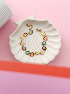 Pulsera FLORCITAS dorado