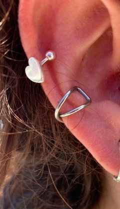 CUFF acero blanco heart en internet