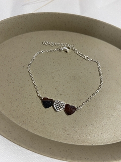 Pulsera 3 corazones