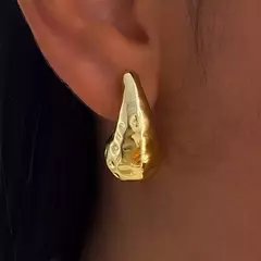 Aros gota dorados - comprar online