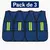 Pack con 3 chalecos de malla