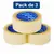 Pack con 3 cintas transparentes Navitek 48x150 m