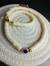 COLLAR FIMO MANTECA OJO TURCO