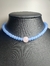 COLLAR AIMARÁ CRISTAL CON PIEDRA NATURAL DE CUARZO ROSA