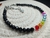 PULSERA CRISTAL 7 CHAKRAS BLACK - comprar online
