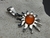 DIJE AQ SOL CON PIEDRA ÁGATA NARANJA - AIMARÁ - TIENDA DE COMPLEMENTOS