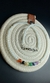 COLLAR 7 CHAKRAS CON PIEDRAS NATURALES BLANCO 45 CM - tienda online
