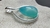 DIJE GOTA PREMIUM CON BAÑO DE PLATA ÁGATA AZUL CIELO - AIMARÁ - TIENDA DE COMPLEMENTOS