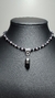 COLLAR AIMARÁ NOIR CON DIJE PIEDRA TURMALINA - comprar online