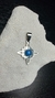 DIJE NUDO DE BRUJA AQ CON PIEDRA ÁGATA AZUL - comprar online