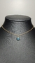 COLLAR ACERO DORADO CON OJITO TURCO