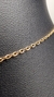 COLLAR ACERO DORADO CON OJITO TURCO en internet