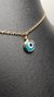 COLLAR ACERO DORADO CON OJITO TURCO - comprar online