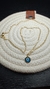 COLLAR ACERO DORADO CON OJITO TURCO - AIMARÁ - TIENDA DE COMPLEMENTOS