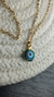 COLLAR ACERO DORADO CON OJITO TURCO - tienda online