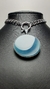 COLLAR MEDALLÓN ÁGATA AZUL en internet
