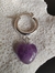 ARGOLLAS CON CORAZÓN AMATISTA - comprar online