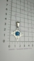 DIJE NUDO DE BRUJA AQ CON PIEDRA ÁGATA AZUL