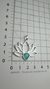 DIJE FLOR DE LOTO PREMIUM CON BAÑO DE PLATA Y PIEDRA ÁGATA CELESTE - tienda online