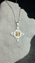 COLLAR Y AROS AB PROTECCION NUDO DE BRUJA CON PIEDRA NATURAL CITRINO - AIMARÁ - TIENDA DE COMPLEMENTOS