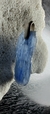DIJE CIANITA AZUL CON DETALLE DE PIEDRA SELENITA LÍNEA ALPACA