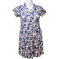 VESTIDO ESTAMPADO AZUL