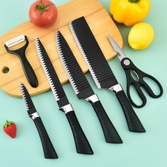 Kit de 6 Cuchillos de Cocina Profesionales Antiadherentes de Acero Inoxidable - comprar online