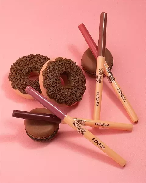 Lápis Labial Retrátil Choco Fun Bombom - Fenzza
