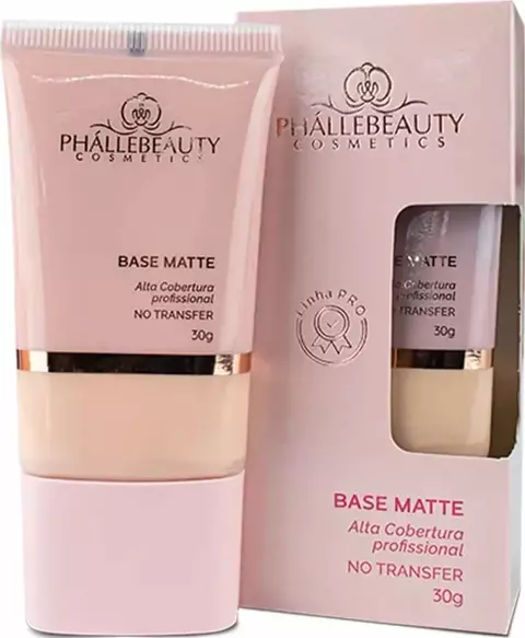 Base Matte Alta Cobertura Phallebeauty