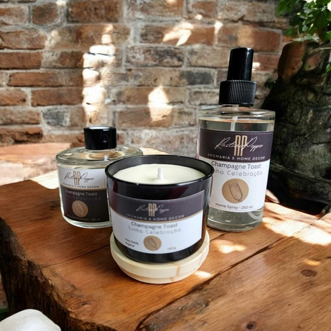 Champagne Toast - Kit Inspiração - Difusor/Home Spray/250 ml/Vela Aromática 150 gr - Rústica Pepper - comprar online
